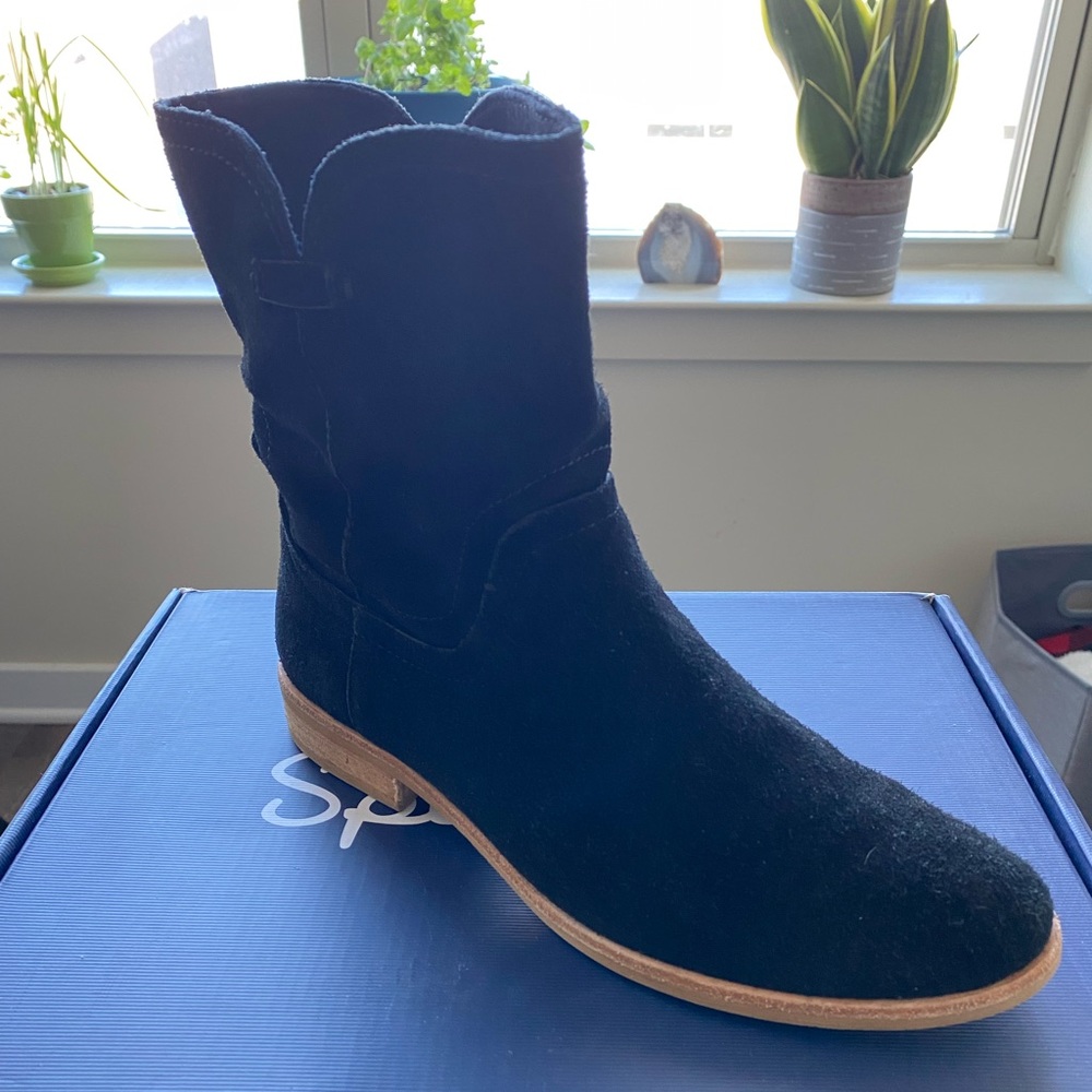 Splendid Palisade suede black ankle boot